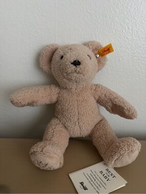 Steiff “My first Steiff” Baby Beige Teddy Bear Plush, new